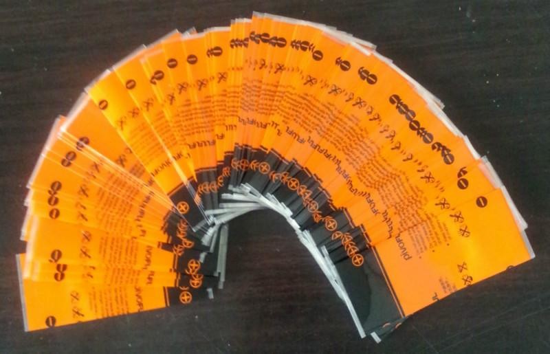 محصولات غذایی و آشامیدنی صنایع چاپ شده براق برچسب آستین پلاستیک کوچک کوچک برای شکل Bottole