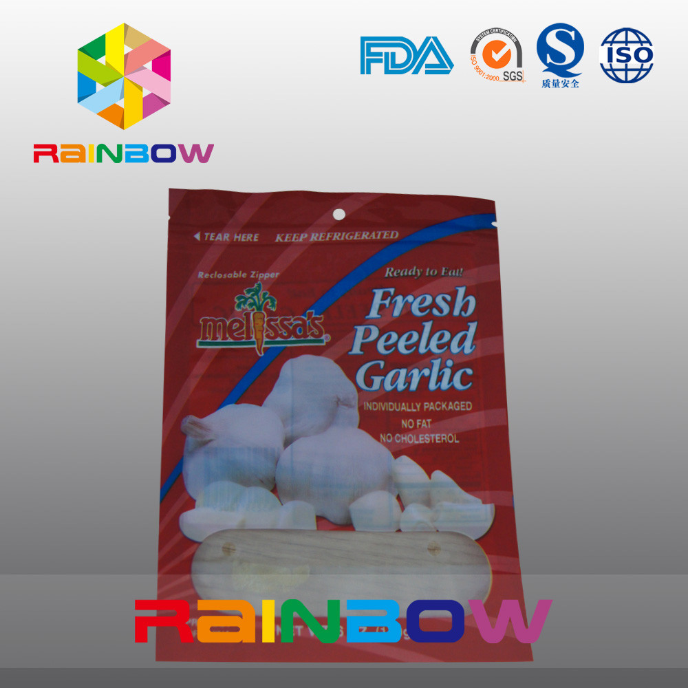 کیسه های پلی اتیلن قرمز و سفید Mylar با زیپ بالا برای غذا / سیب زمینی سرخ مایل به قرمز تازه