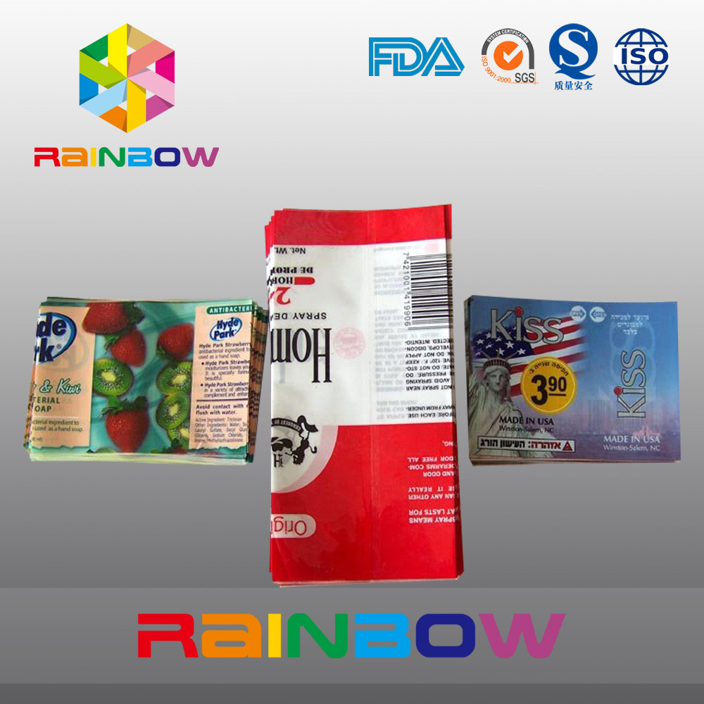 برچسب ضد آب ضد آب PVC / PET چاپ شده برای بطری