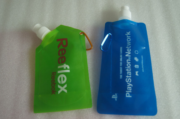کیسه انعطاف پذیر سبز آبی برای کیسه مایع / پلاستیکی برای مایع با لوگو چاپ