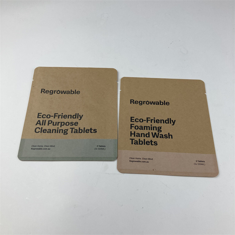 چاپ دیجیتال کیسه کاغذی کمپوست پذیر درجه مواد غذایی سازگار با محیط زیست برای آب نبات اسنک