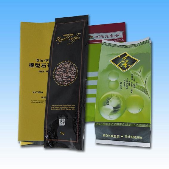 آلومینیوم فویل جانبی Gusset جعبه مهر و موم جعبه، قهوه / چای Pacakging کیسه