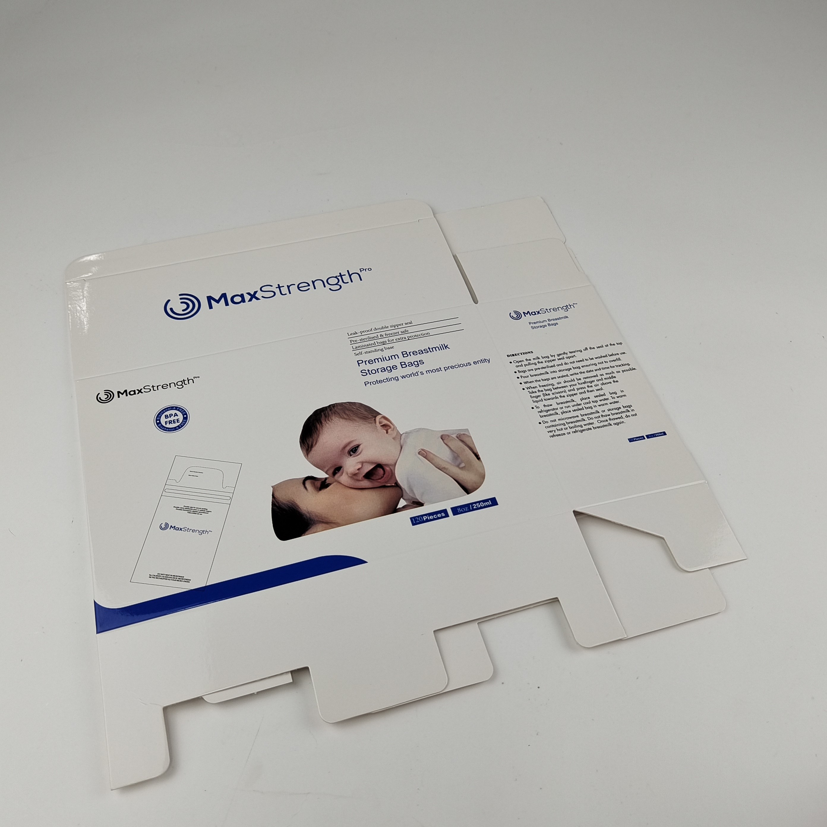 جعبه ذخیره سازی مقوایی 400 گرمی جعبه بسته بندی شیر مستطیلی سفارشی