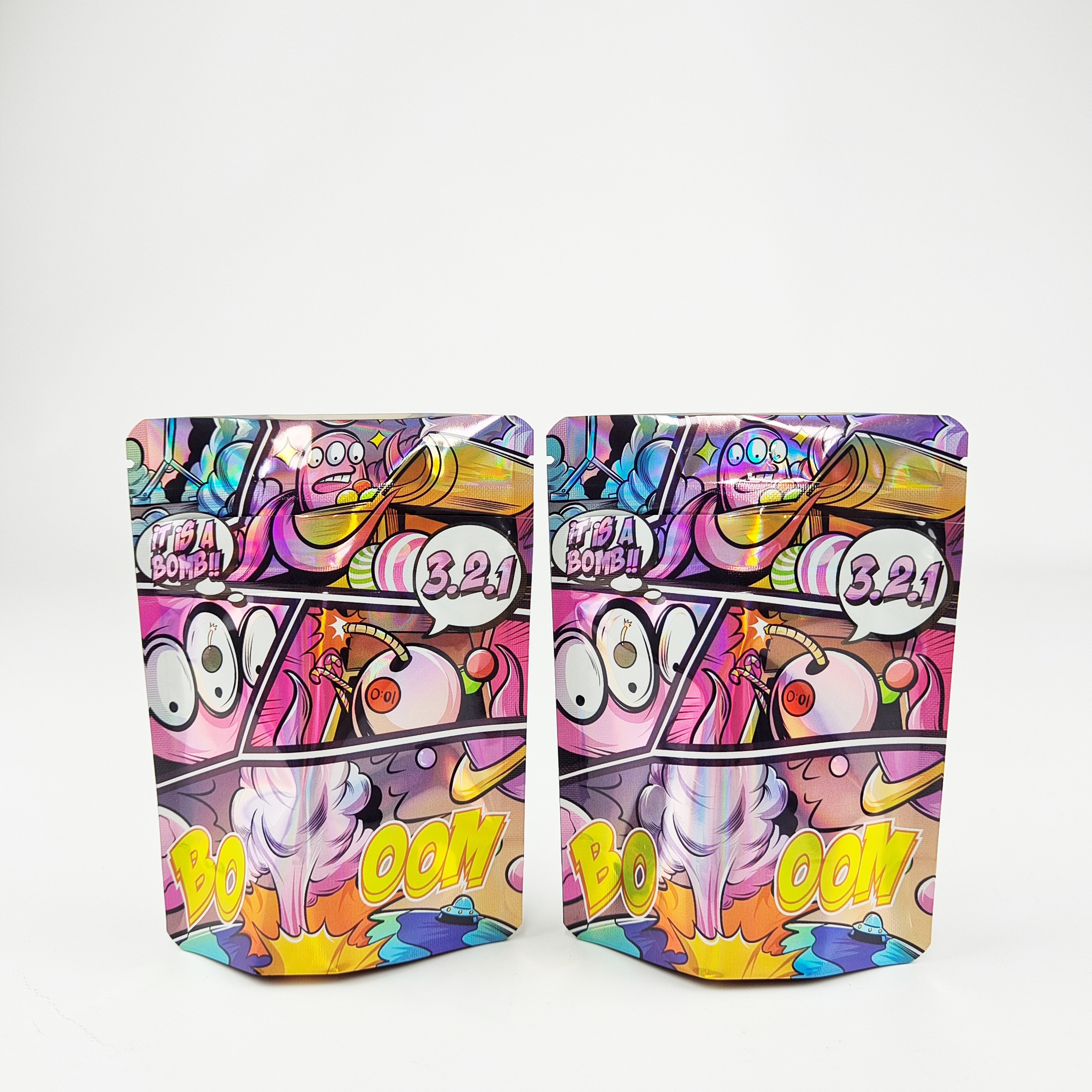 کیسه های 3.5 گرمی 7 گرمی 14 گرمی 28 گرمی Food Mylar کیسه های سفارشی Cangy Gummies Stand Up Ziplock