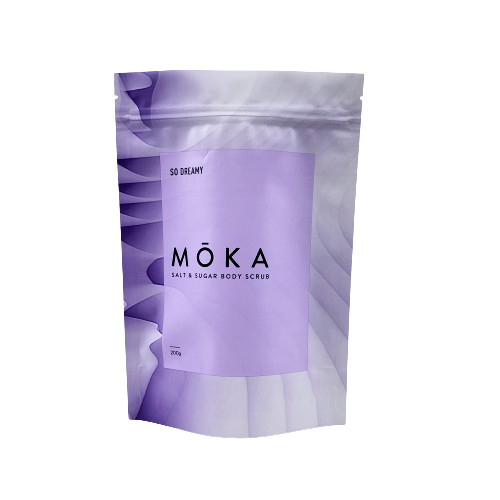 لوگوی سفارشی چاپ شده کیسه زیپلاک کیسه نمک دریا / صابون مایع / بسته بندی اسکراب بدن