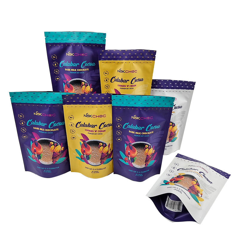 کیسه کیسه ای ایستاده بسته بندی خوراکی سفارشی با ضد بوی زیپ