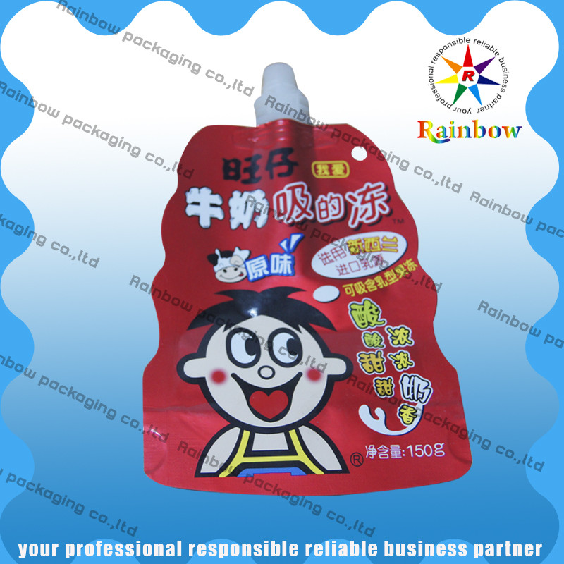 بسته بندی کیسه های بسته بندی پلاستیکی بسته بندی بیولوژیک برای شیر