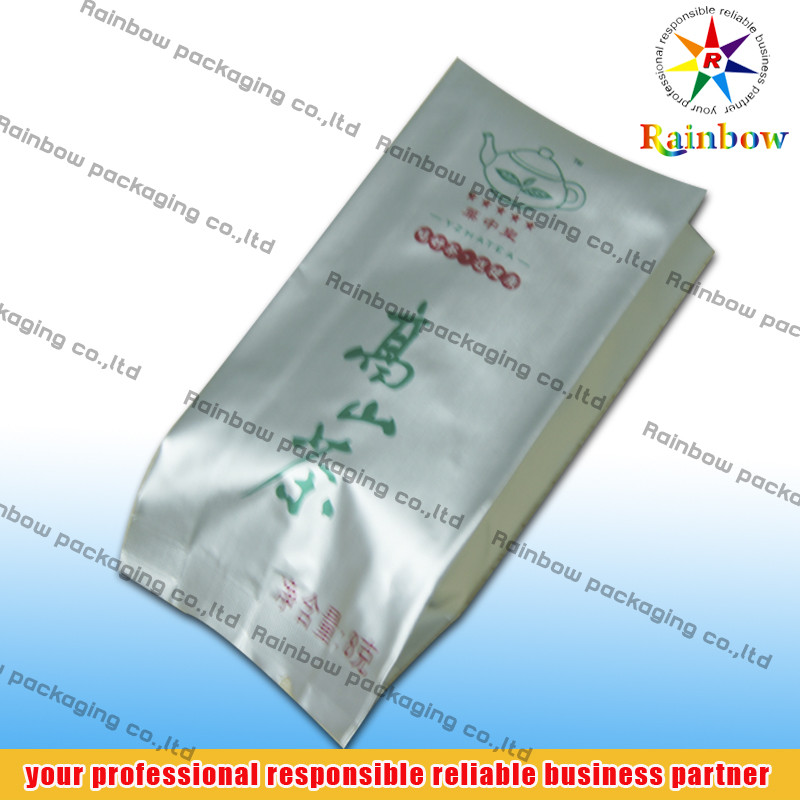 PET / AL / PE بسته بندی چای کیسه های بسته بندی با جانبی Gusset