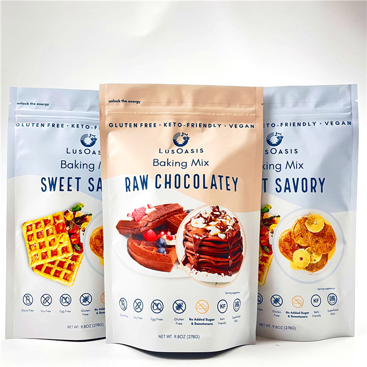 کیسه خوراکی چاپ شده مایلار کیسه کیک کیک کیک بسته بندی بسته بندی زیپ قفل چند لایه