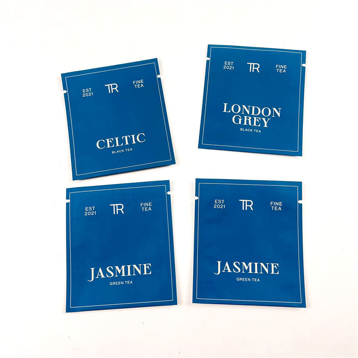 کیسه های مایلار چاپ بسته بندی 500 عددی برای کیسه های مهر و موم حرارتی چای سبز سیاه