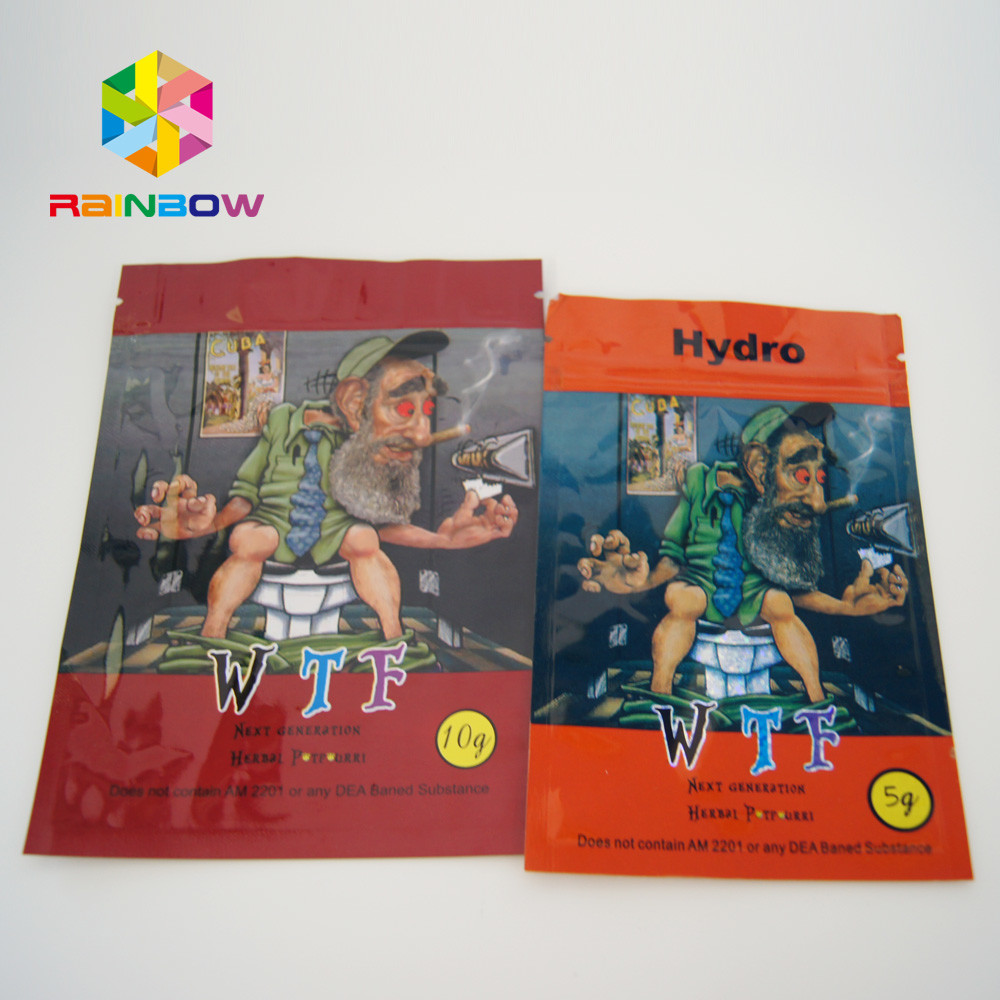 کیسه شیرین Canabis پودر شیمیایی پودر حرارتی کوچک با زیپ و پاره پاره