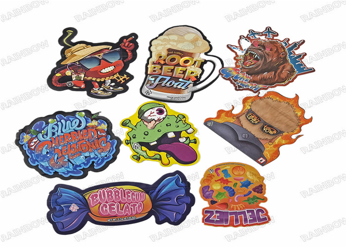 کیسه های خوراکی مایلار کیسه های پلاستیکی دای کات با کیسه های زیپلاک 3.5 گرمی شیرینی کوکی