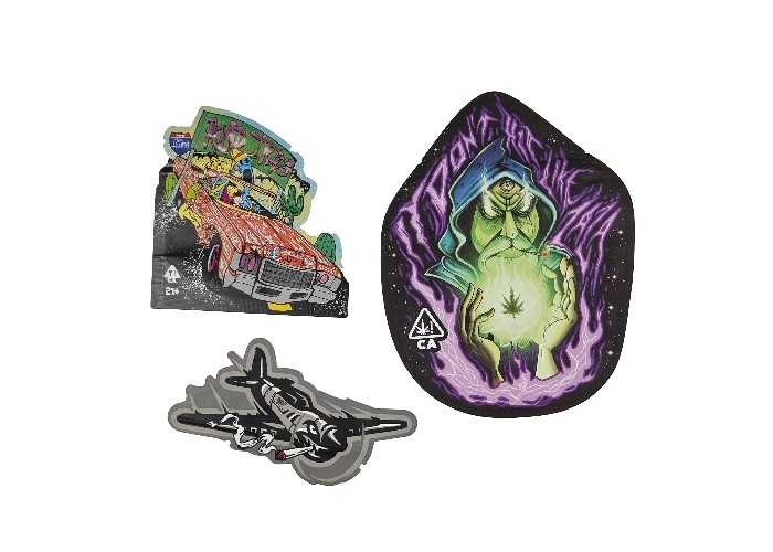 کیسه های پلاستیکی نرم لمسی 3.5 گرمی مایلار زیپ لاک چاپ دیجیتالی خاص