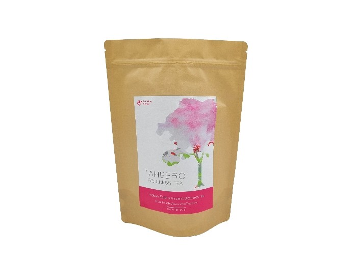 کیسه های ایستاده زیست تخریب پذیر کیسه های بسته بندی قهوه کاغذ کرافت طرح سفارشی