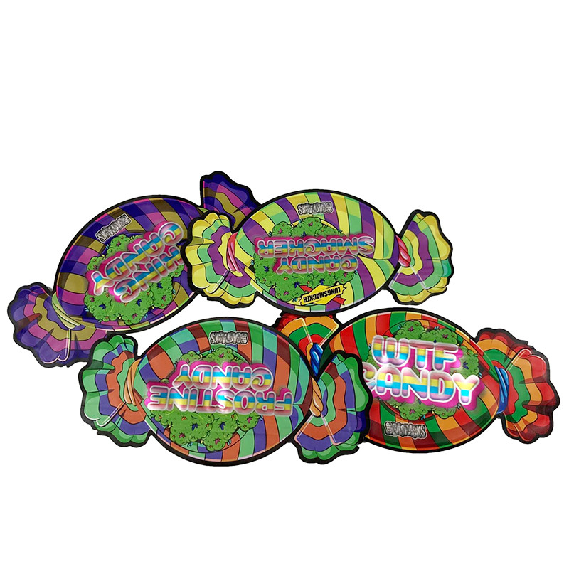 چاپ لوگو سفارشی 1/8 اونس کیسه های مایلار مقاوم در برابر کودکان 3.5 گرم کوکی های قابل خوردن قابل بازپرداخت گیمی کیسه خروج مایلار