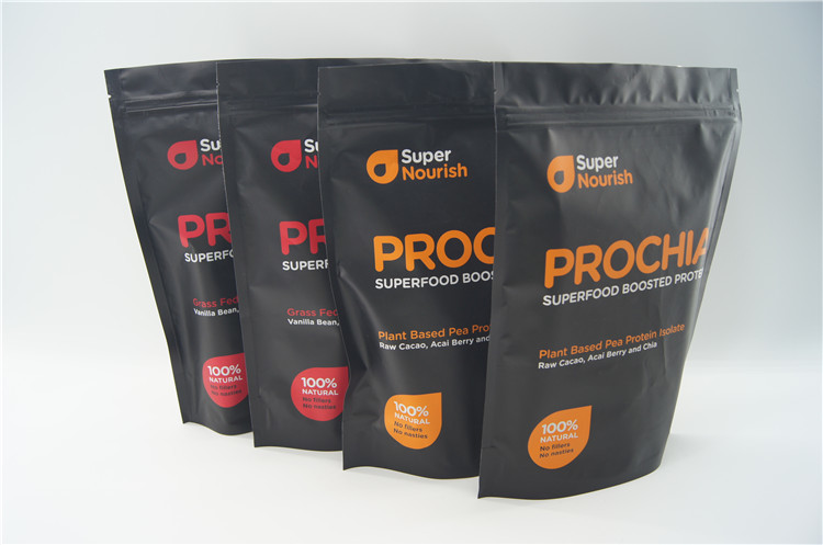 درجه مواد غذایی بپوشید کیسه با زیپ برای بسته بندی پودر لرزش