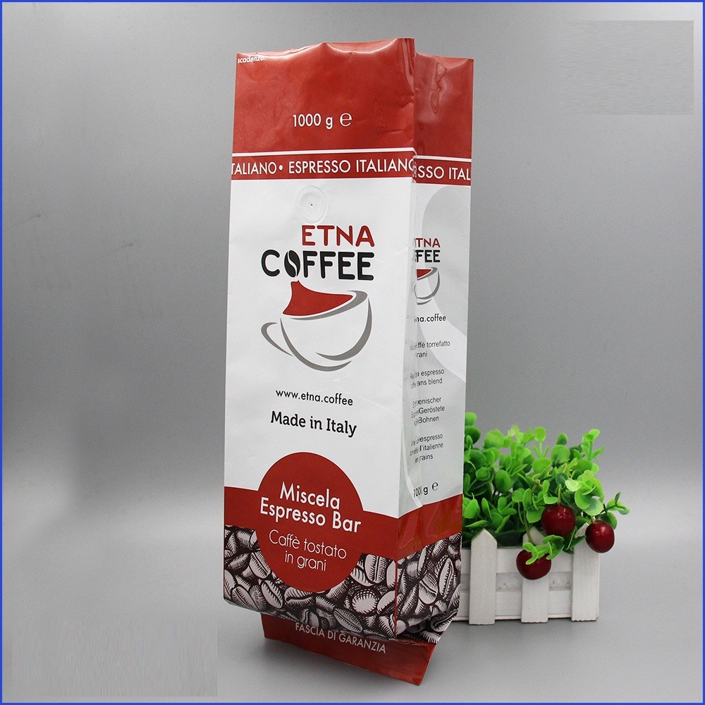سفارشی کردن فویل آلومینیوم کیسه قهوه 250g 500g 1000g کیسه های چای پلاستیکی