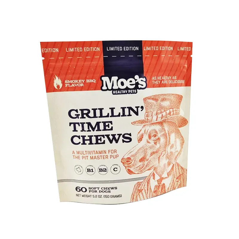 کیسه خوراک حیوانات با شکاف اشک برای کیسه های بسته بندی غذاهای سگ