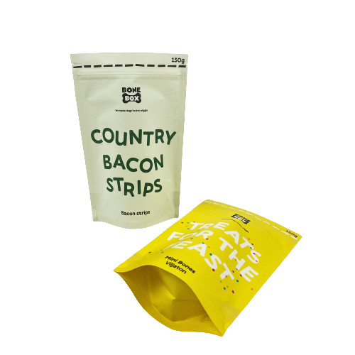 کیسه بسته بندی دانه های قهوه قابل تجزیه بیولوژیکی کیسه کاغذ کرافت قابل بازیافت کیسه قهوه ایستاده