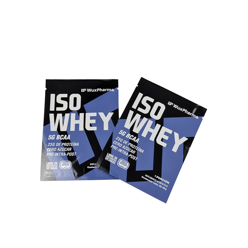 بسته بندی 3 طرفه مهر و موم ورق کیسه نگه دارید 10g مکمل خود را بسته های نمونه قدرت