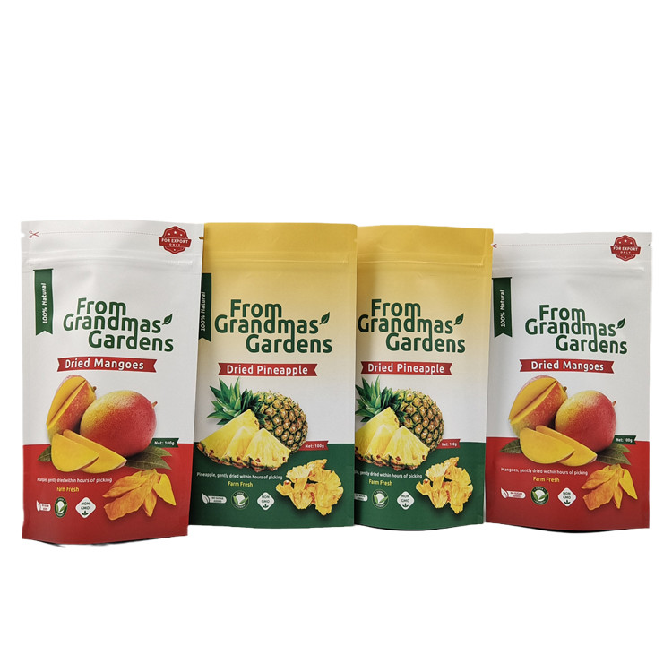 لوگو سفارشی کاغذ کرافت کیف ایستاده مواد غذایی درجه بیوتراژ قابل بویایی با لوگو