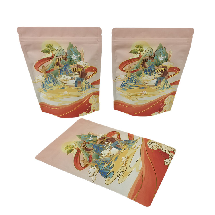 بهترین فروشنده سفارشی نرم لمس Mylar کیسه ایستادن ورق آلومینیوم 3.5g بوی ضد پروتئین قهوه ادویه جات آرد بسته بندی Po