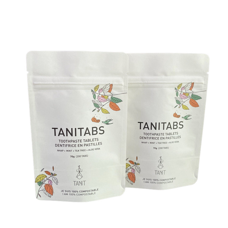 کوله زپ مخصوص ضد آب و قابل تجزیه پلاستیک کاغذهای کرافت