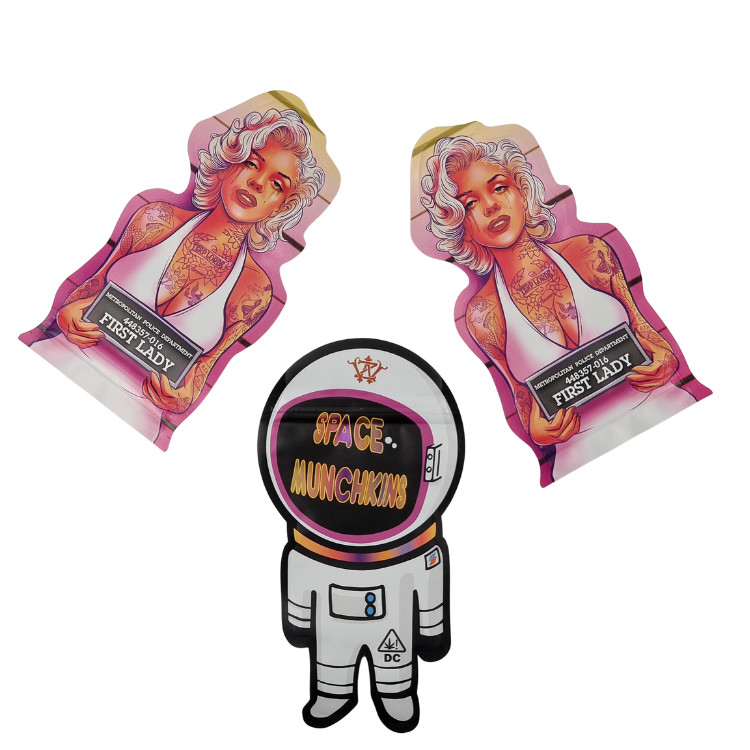 چاپ سفارشی شکل مینی کیسه مایلار 1g 3.5g 7g 14g 28g قارچ مقاوم در برابر بوی کودکان ضد لمس نرم Cali Pack کیسه مایلار