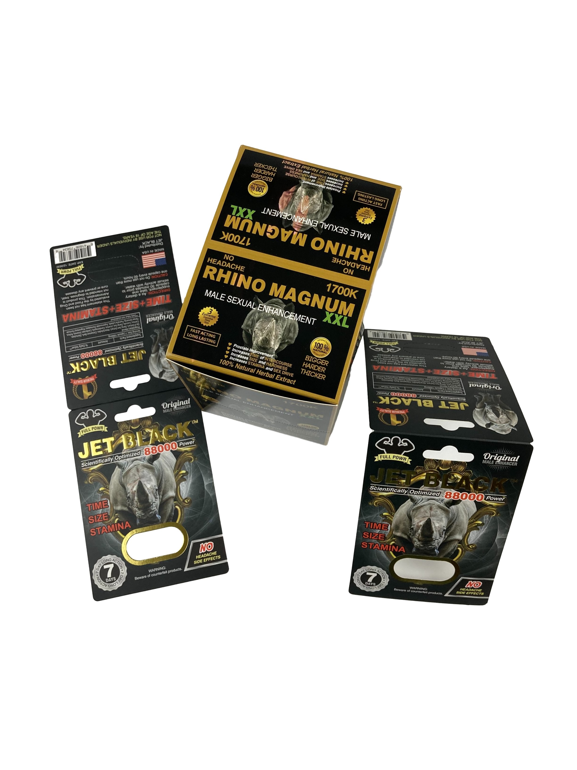 فروش گرم قرص های سفارشی افزایشی بسته بندی کارت کاغذی قرص Rhino Tablet کارت کاغذی چاپی با تاول