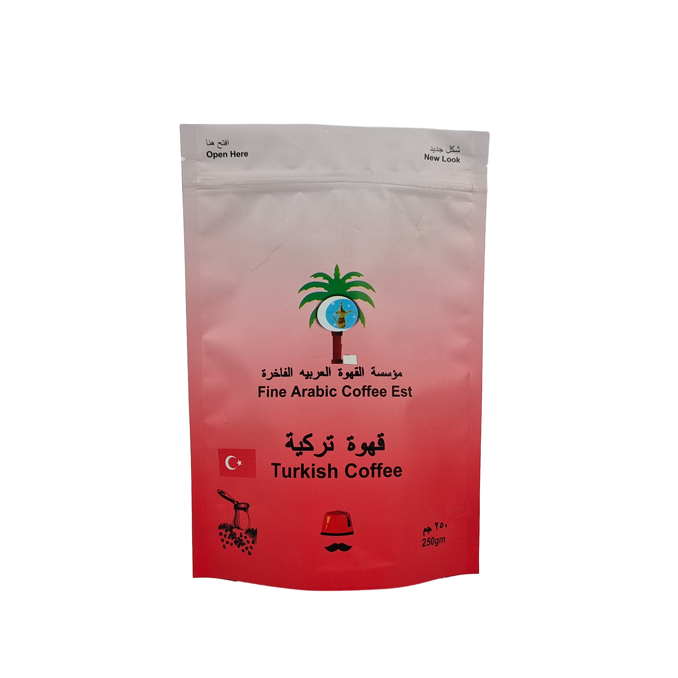 ورق آلومینیوم چاپ شده اثر فلزی بلند شدن کیف طراحی سفارشی کیسه های پلاستیکی درجه غذایی برای قهوه