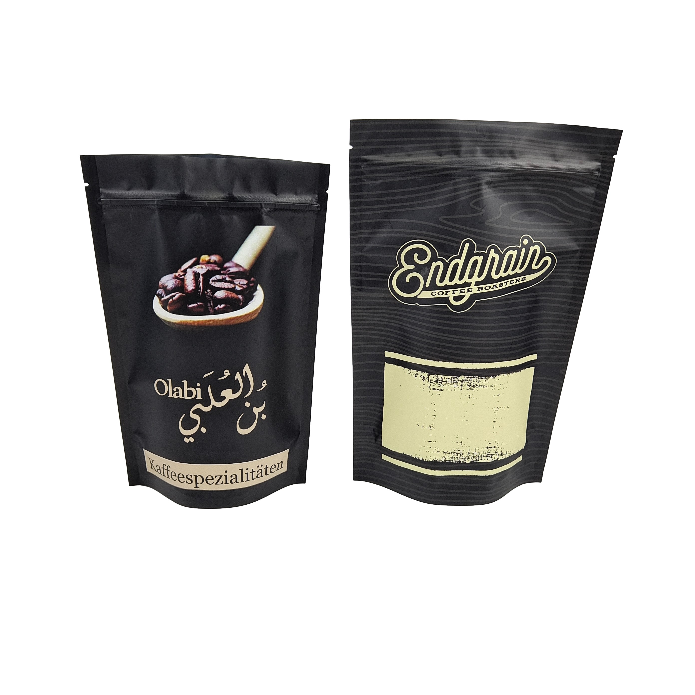 بسته بندی گرم بسته بندی مواد غذایی با دریچه های سفارشی چاپ شده بسته های پلاستیکی