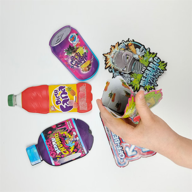 طراحی چاپی لوگو سفارشی 3.5 گرمی کیسه های بسته بندی قطع مرطوب کیسه های ضد بوی نامنظم کیسه های زپ مرطوب مایلار