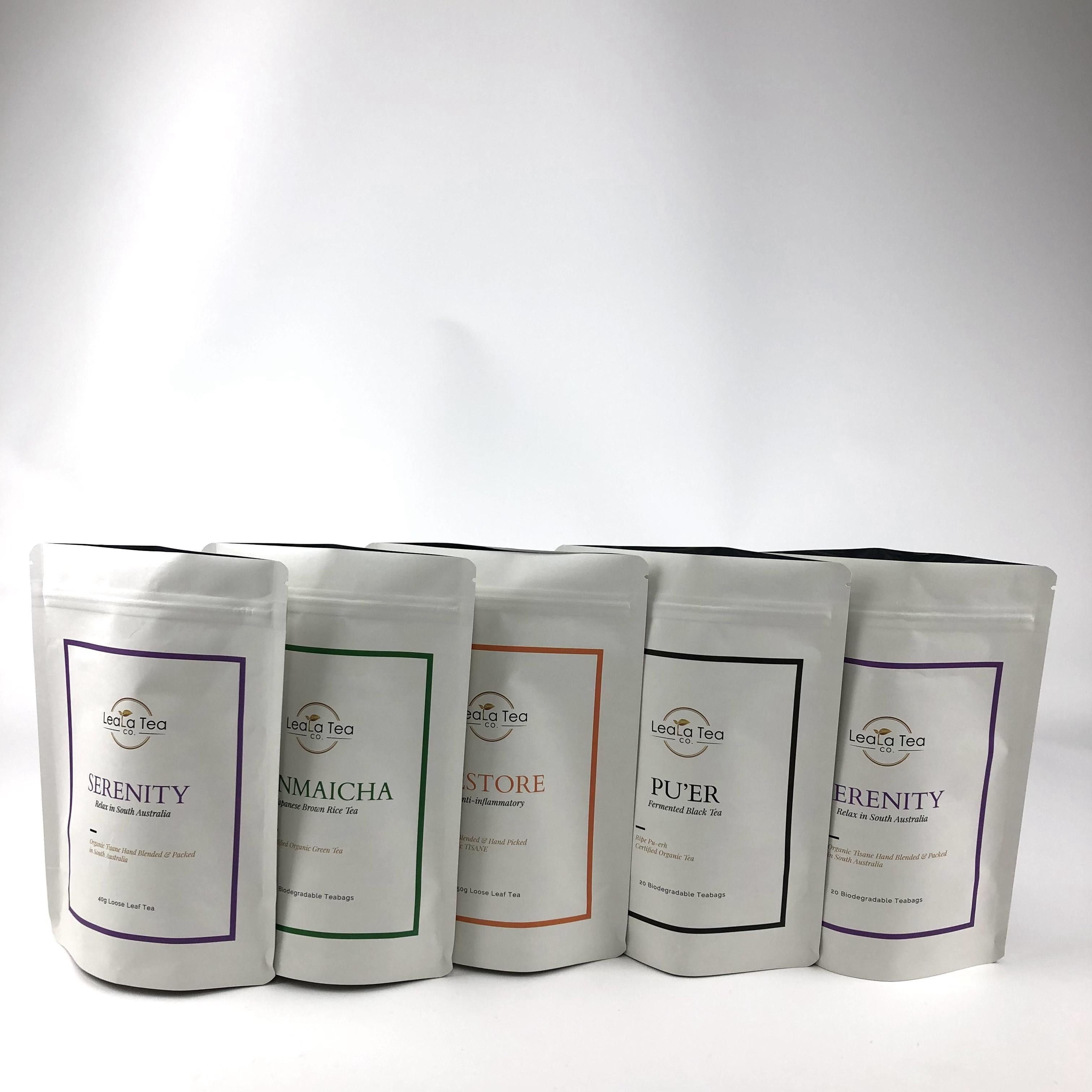 روش حمل و نقل قابل مذاکره و دریچه تخلیه گاز کیسه کاغذی کرافت کیسه های چای بسته بندی