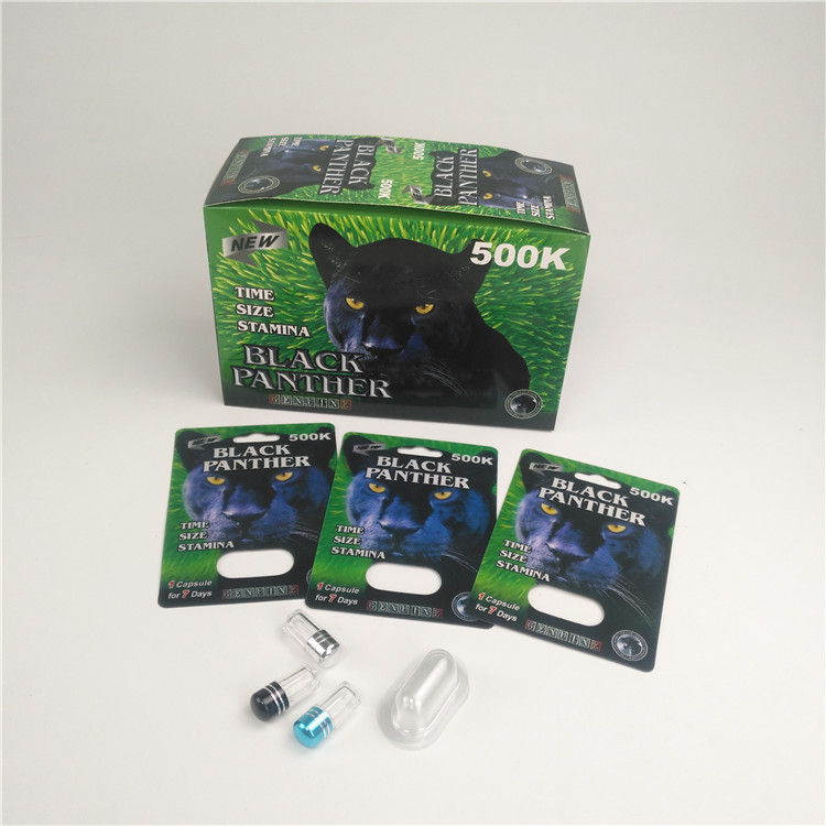 مواد ABS بطری های قرص پلاستیکی Rhino 12 پفک بسته بندی کارت نمایش جعبه