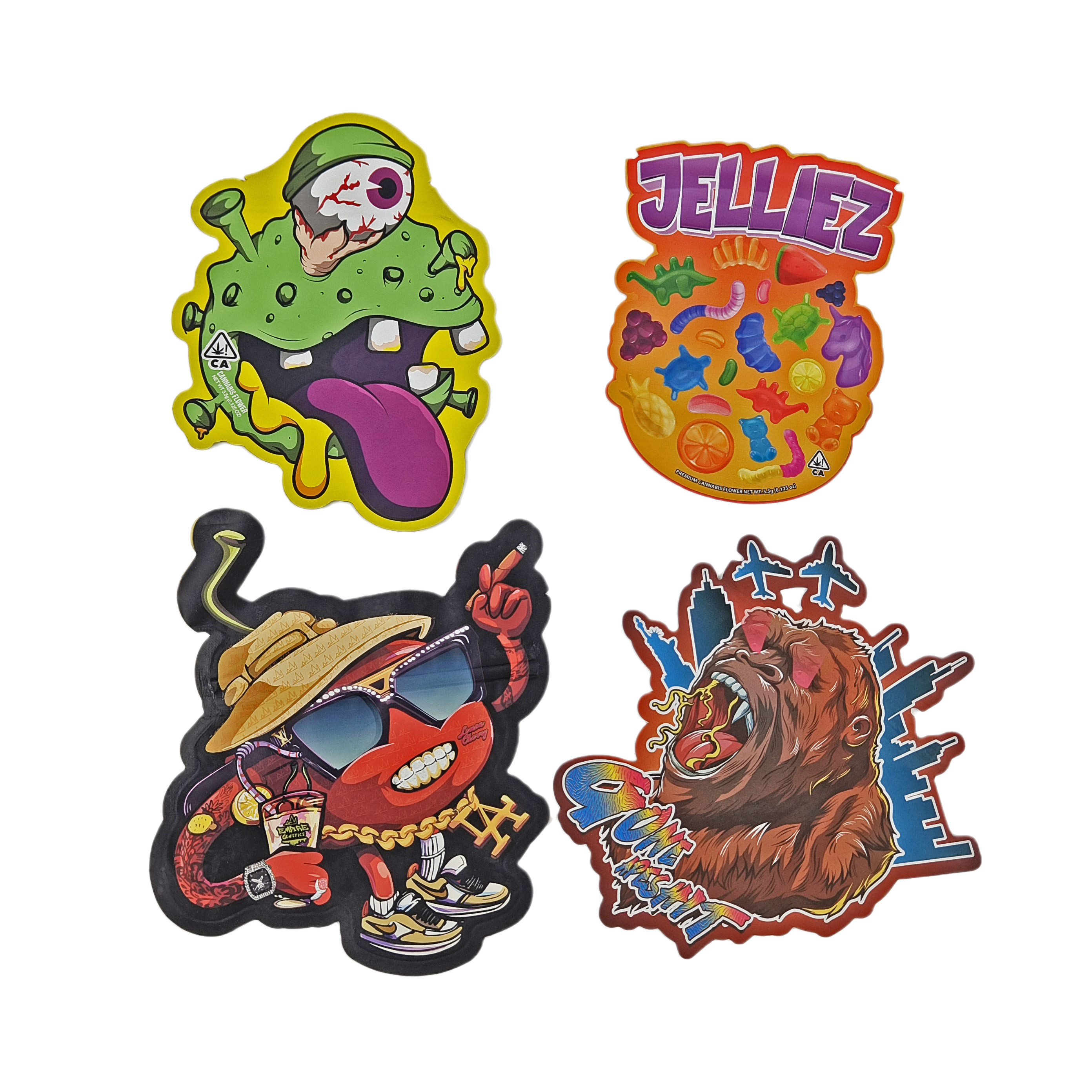 کوله های پلاستیکی با شکل خاص با ضد بوی و بسته بندی میلار