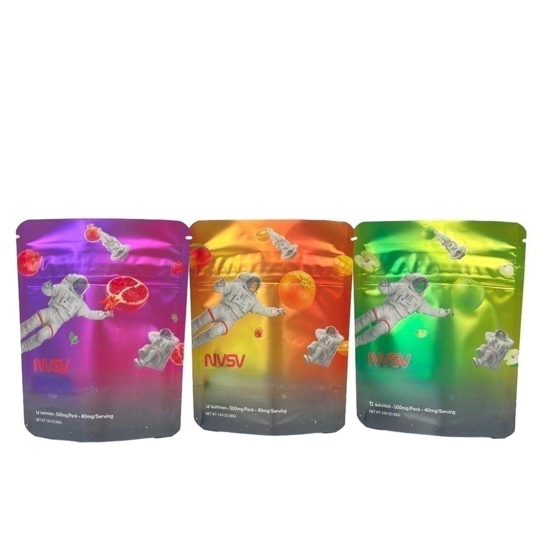 3.5 گرم کیسه های پلاستیکی بسته بندی برچسب سفارشی چاپی کوکی های CBD