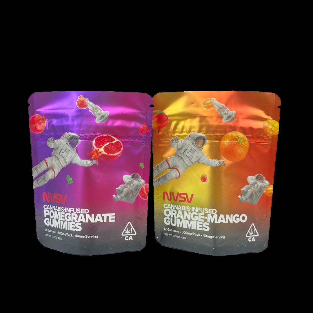 3.5 گرم کیسه های پلاستیکی بسته بندی برچسب سفارشی چاپی کوکی های CBD