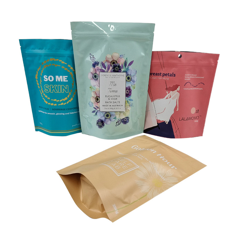 کیسه زیپر ایستاده برای بسته های نمونه سفارشی و آرایشی