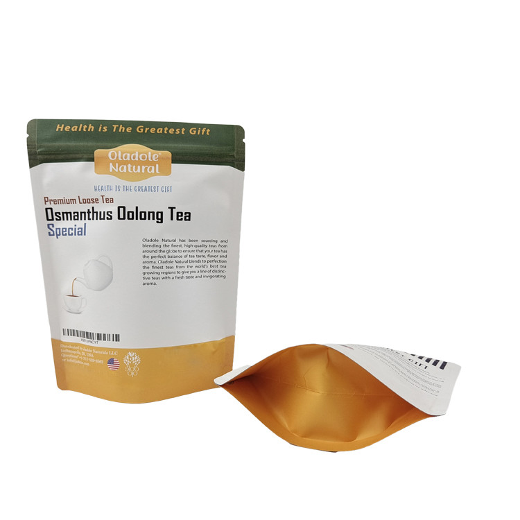 کم MOQ ایستاده قابل باز کردن زپ کرافت کیف کاغذی سفارشی بیوتراژ قابل باز کردن کیسه های مایلار برای حیوانات خانگی