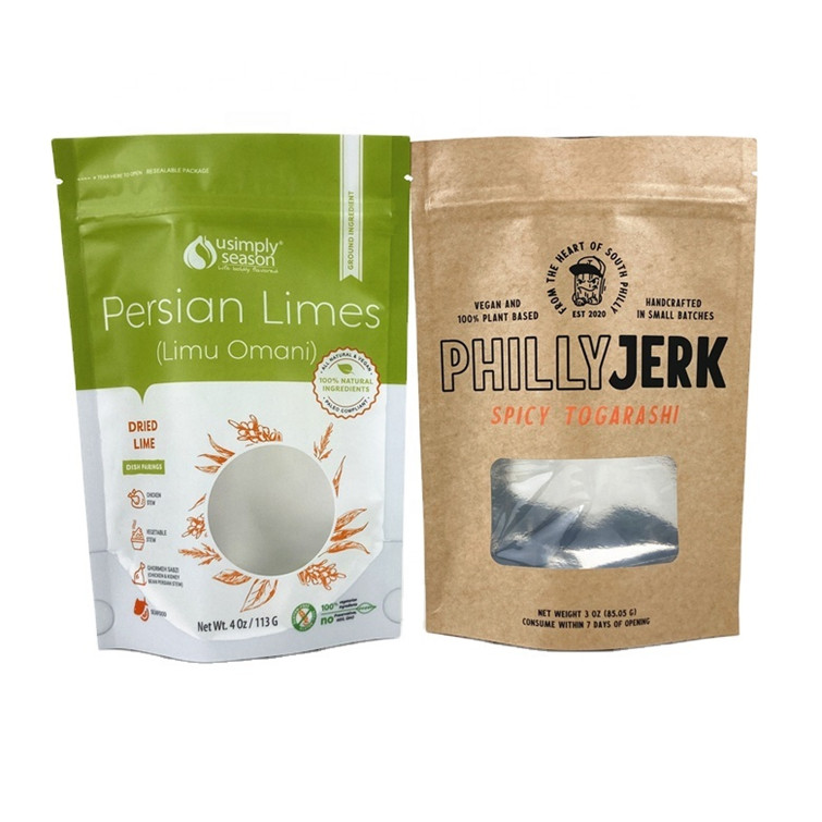 کیسه های کاغذی کرافت برای مواد غذایی پودر انگو مواد غذایی جوانه های کوکی مواد غذایی حیوانات خانگی چای سازگار با محیط زیست