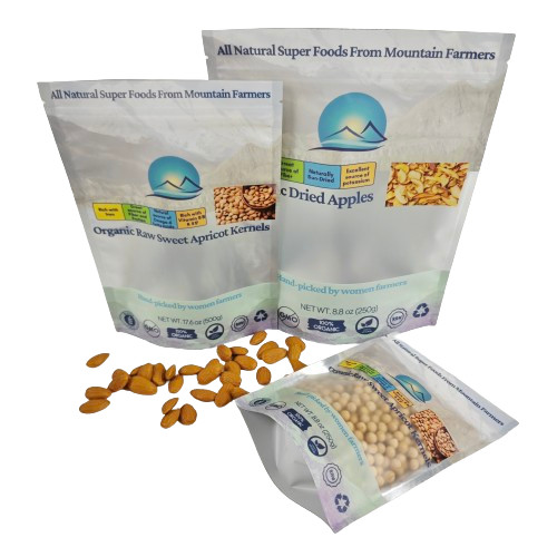 عمده فروشی کیسه های پلاستیکی بسته بندی چای بسته بندی ایستاده کیسه زیپ بسته بندی