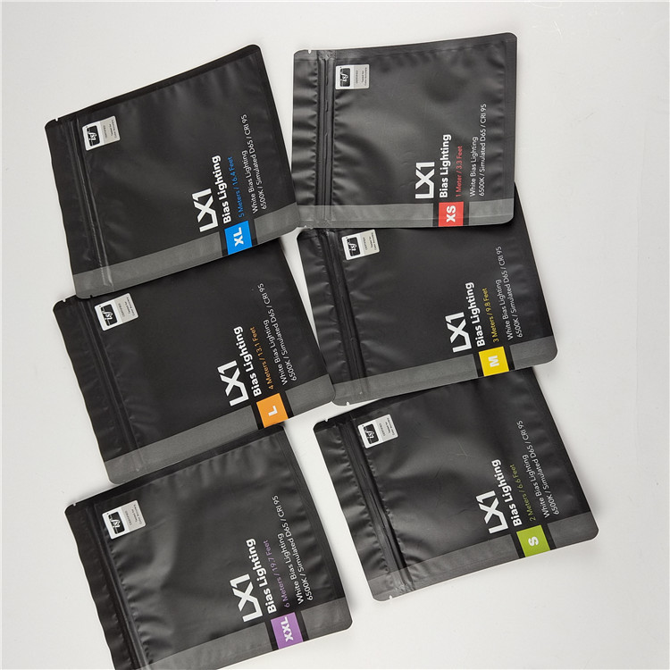 با کیفیت بالا لوگو سفارشی چاپ شده کیسه های مهر و موم سه طرفه برای مراقبت از دندان بسته بندی با مواد سازگار با محیط زیست و ایمن