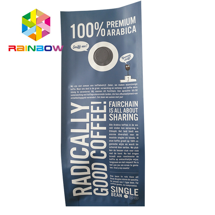 10-12 روز زمان تولید کیسه پایینی مربع بسته بندی بسته بندی کیسه پایینی