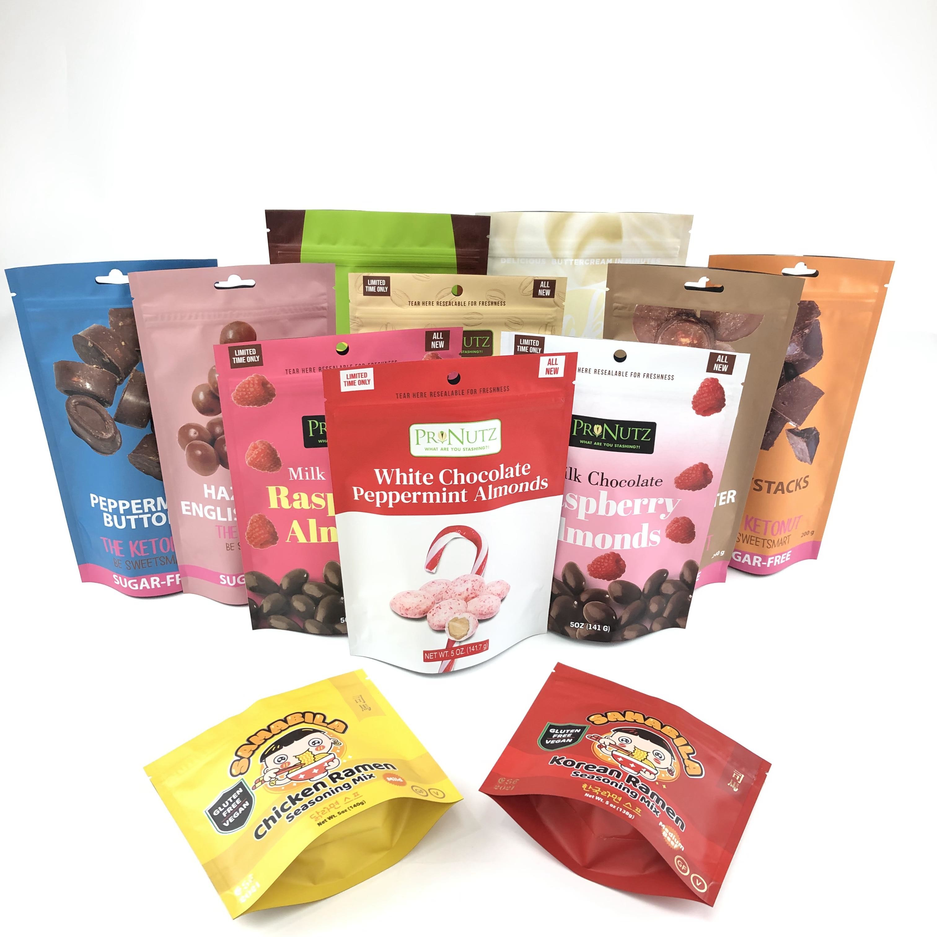 14. بسته بندی مواد غذایی صنعتی پرونده های منحصر به فرد حمل با چاپ لوگو سفارشی