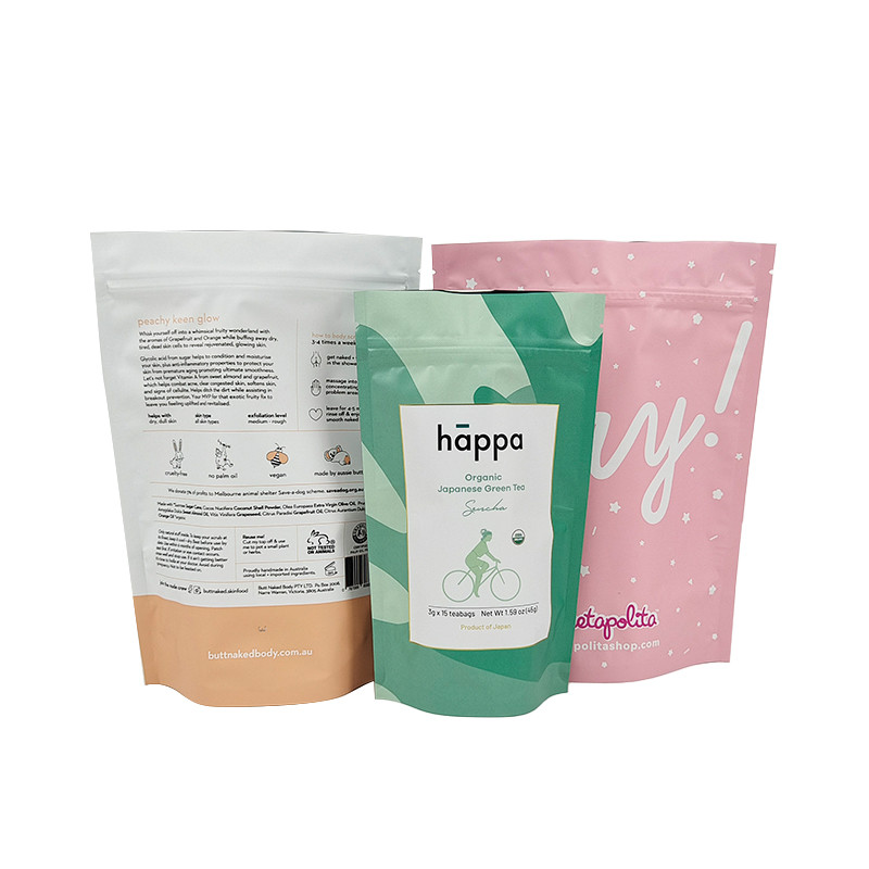 بسته ی ایستاده / بسته ی مواد مخدر / بسته ی مواد مخدر / بسته بندی مواد مخدر بسته بندی ورق آلومینیومی با زیپ بالا