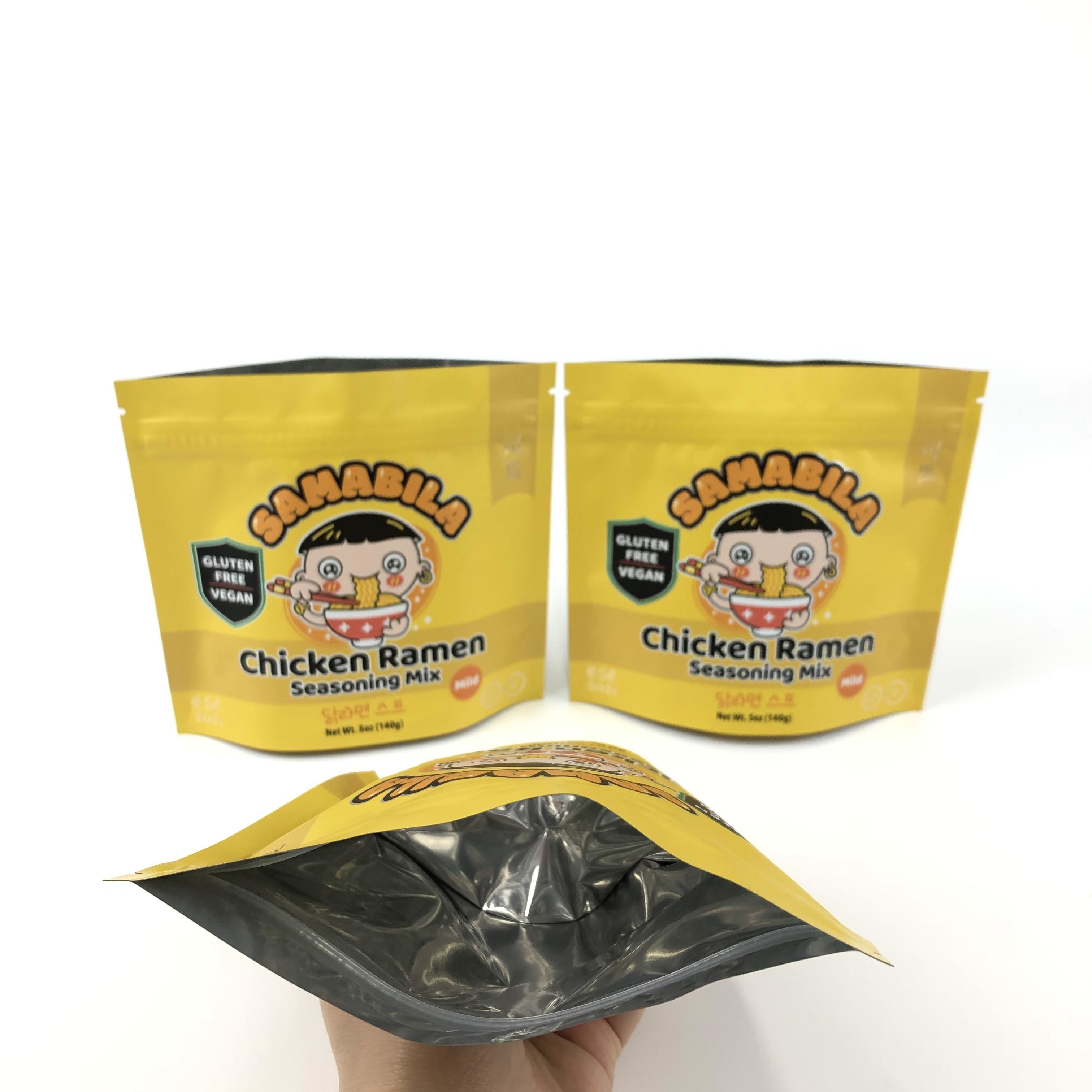 بسته بندی ادویه های علفی برای کیسه ایستاده با سیستم بسته بندی زیپ