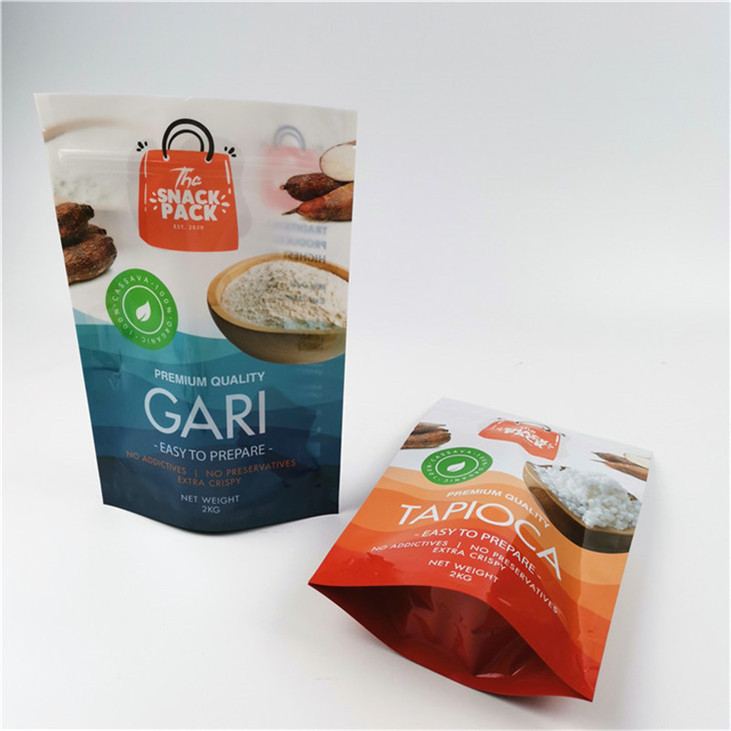 مواد سازگار با محیط زیست و ایمن پایان درخشان اندازه و طراحی سفارشی نیاز به ورق آلومینیوم Mylar Doypack