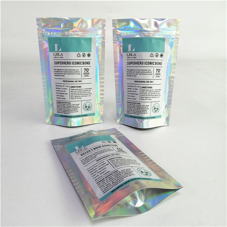 عمده فروشی لوگو سفارشی چاپ دیجیتال پلاستیکی PET صاف مناسب قیمت کیف های ایستاده با زیپ