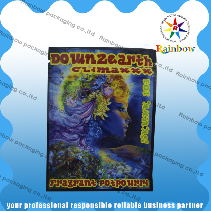 Down2earth / Geeked تا / Diablo طلا گیاهی عود زرد کیسه های پلاستیکی Proof رطوبت