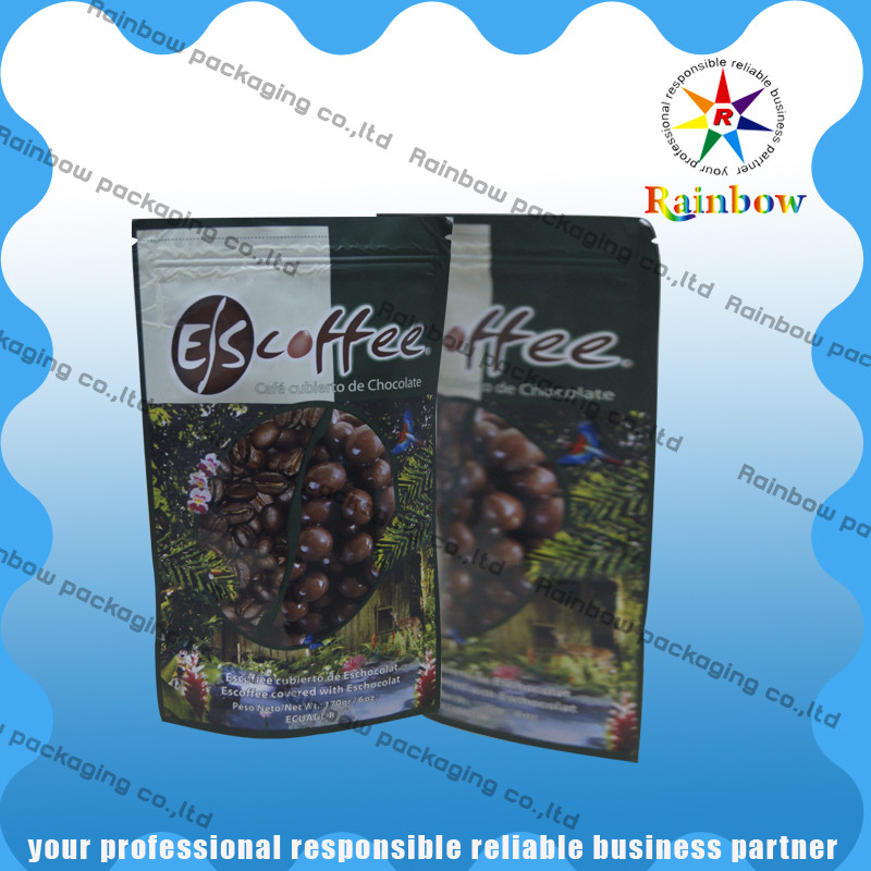 بسته بندی کیسه های آلومینیومی فویل چای با Ziplock و پایین گرد